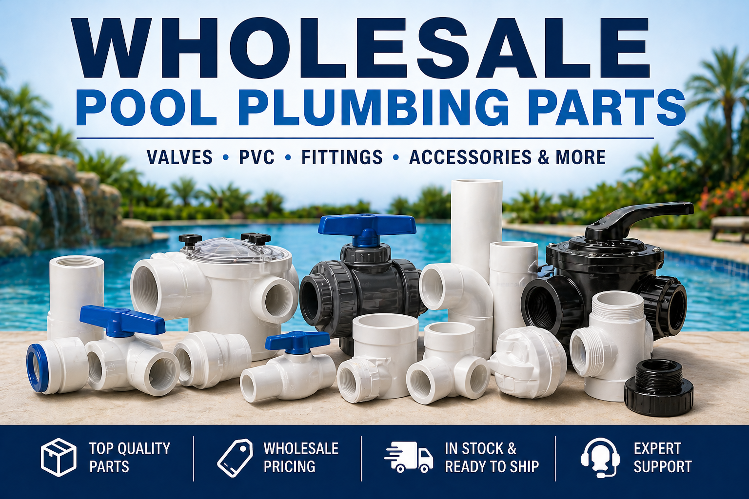 H2O Co Wholesale Pool Plumbing Parts